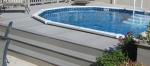 Aquasport pool grey multi tier deck